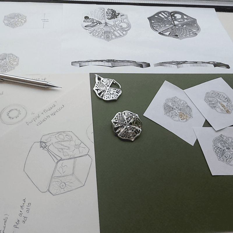 Marking a Milestone in Silver and Gold: University of Birmingham's 125th Anniversary Brooch
